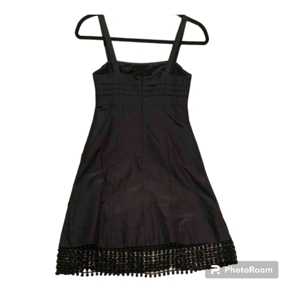 Elegant Lilly Pulitzer Alana-Style Black Sleeveless Silk Mini Dress Size 4 - Picture 5 of 10